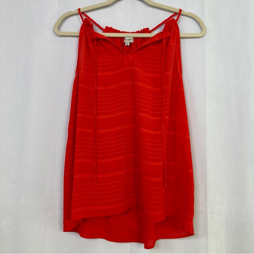Red Sleeveless Strappy Top